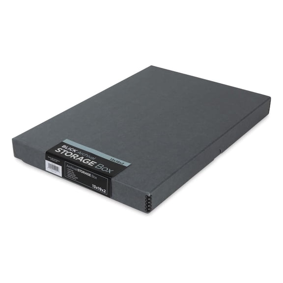 Blick Archival Storage Box - 13" x 19" x 2", Gray