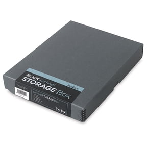 Blick Archival Storage Box - 9" x 12" x 2", Gray