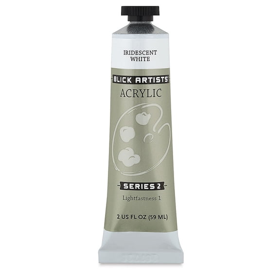 Blick Artists' Acrylic - Iridescent White, 2 oz tube