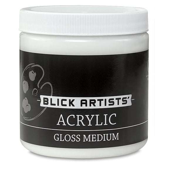 Blick Artists Acrylic Medium - Blick Acrylic Medium, Gloss, 8 oz jar