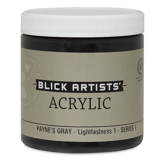 Blick Artists' Acrylic - Payne's Gray, 8 oz jar