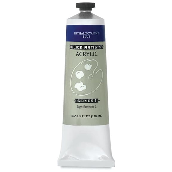 Blick Artists' Acrylic - Phthalo Blue (Red Shade), 4.65 oz tube