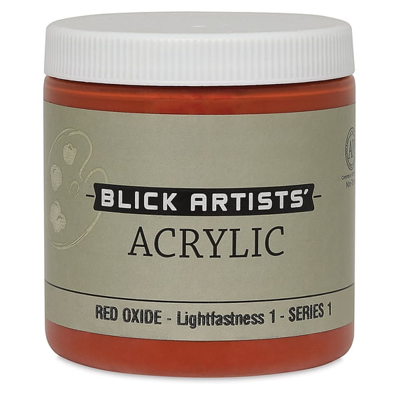 Blick Artists' Acrylic - Red Oxide, 8 oz jar
