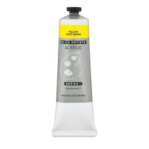 Blick Artists' Acrylic - Yellow Light Hansa, 4.65 oz tube