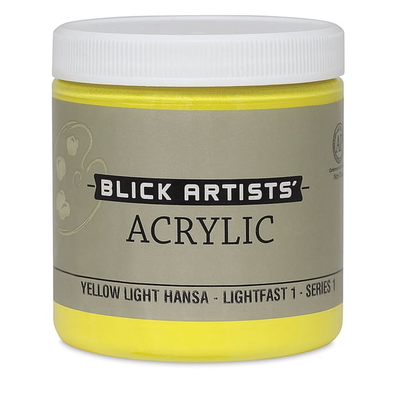 Blick Artists' Acrylic - Yellow Light Hansa, 8 oz jar