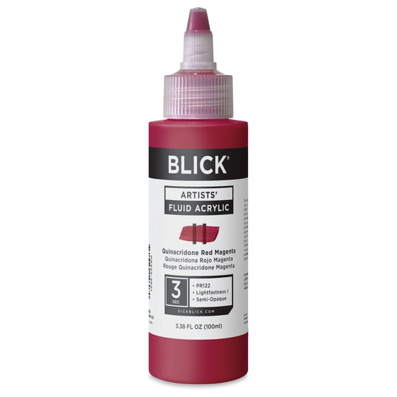 Blick Artists Fluid Acrylic - Quinacridone Red Magenta, 100 ml