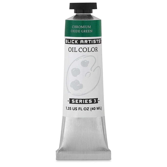 Blick Artists' Oil Color - Chromium Oxide Green, 40 ml tube