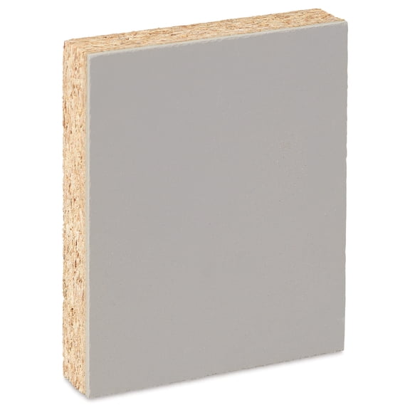 Blick Battleship Gray Linoleum - Block, 4" x 5", Mounted