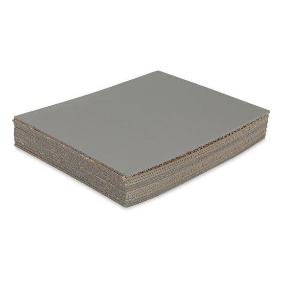 Blick Battleship Gray Linoleum - Pkg of 12, 8" x 10", Unmounted