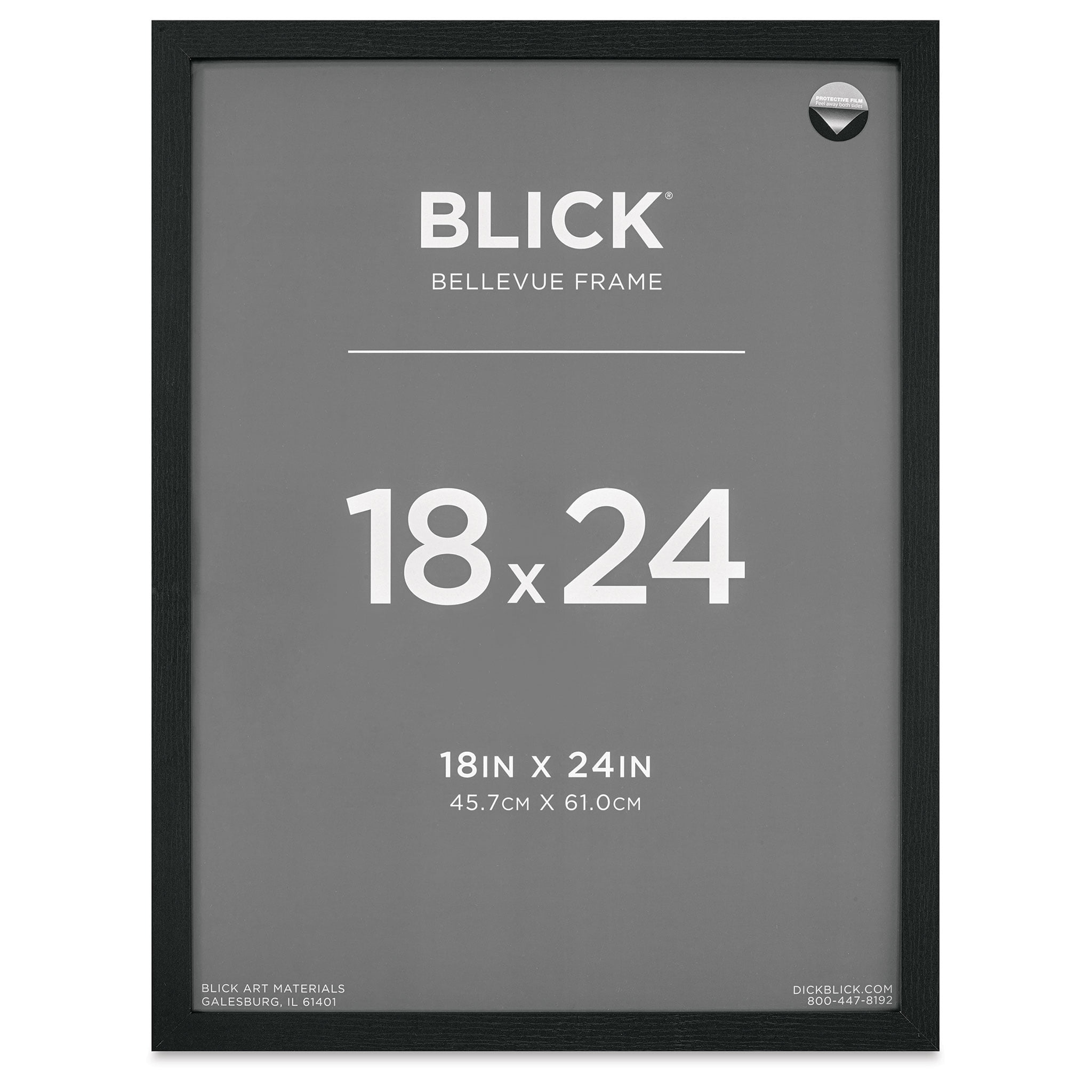 Blick Bellevue Frame Black Woodgrain, 18" x 24"