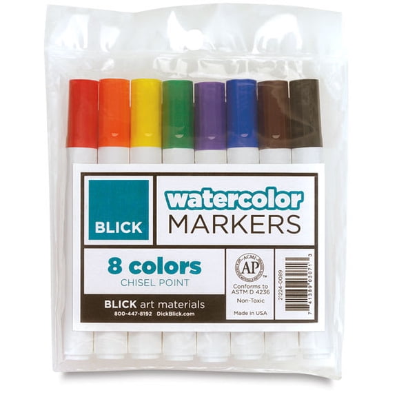 Blick Broadline Water-Based Marker Set - Set of 8, Assorted Colors