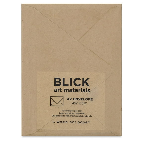 Blick Cards and Envelopes - A2 Envelope, Paper Bag, 4-3/8" x 5-3/4", Pkg of 10