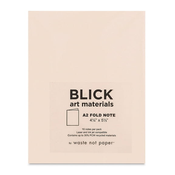 Blick Cards and Envelopes - A2 Folded Card, Luxe Blush, 4-1/4" x 5-1/2", Pkg of 10