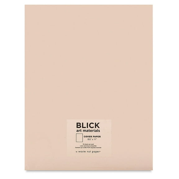Blick Cards and Envelopes - Cover Paper, Luxe Blush, 8-1/2" x 11", Pkg of 10 Sheets