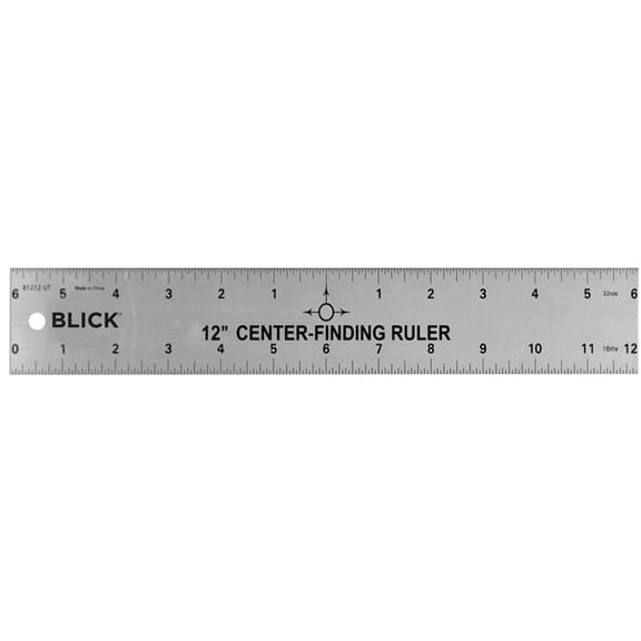 Blick Center Finding Ruler - 12"
