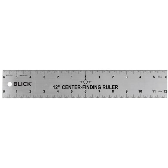 Blick Center Finding Ruler - 12"