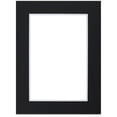 thumbnail image 1 of Blick Double Mat - Smooth Black/Smooth White, 18" x 24" (11-3/4" x 17-3/4" opening), 1 of 2