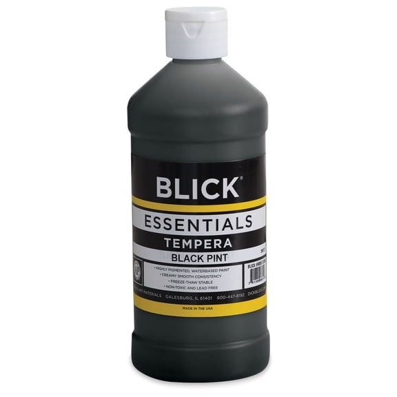 Blick Essentials Tempera - Black, Pint