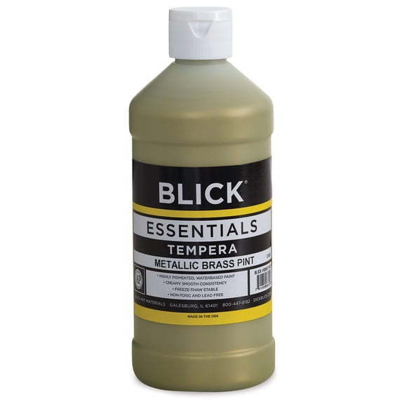Blick Essentials Tempera - Brass (Metallic), Pint