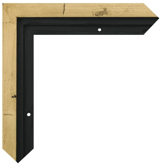 Blick Floater Frame - 10" x 10" x 7/8", Gold Leaf / Black