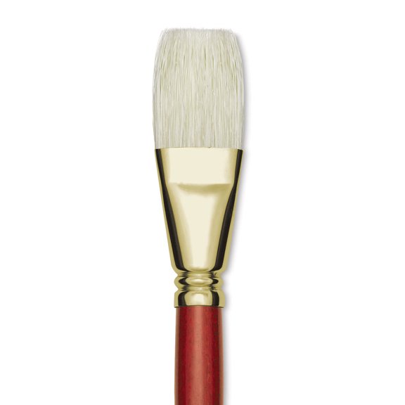Blick Master Bristle Brush - Bright, Long Handle, Size 28
