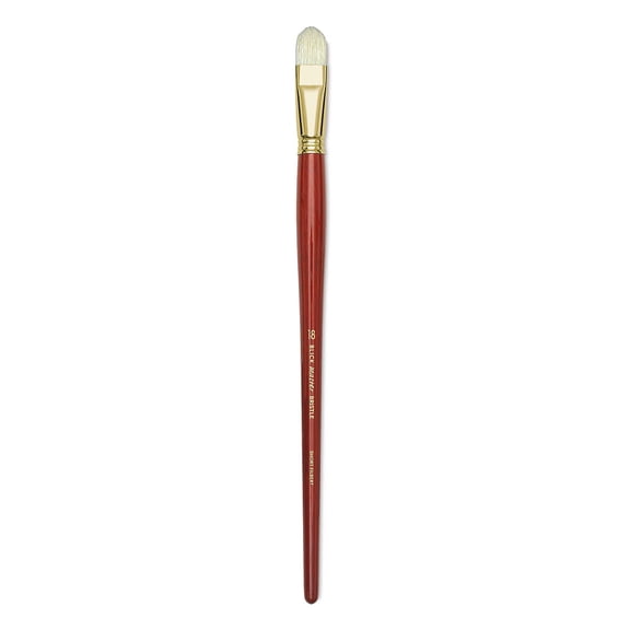 Blick Master Bristle Brush - Short Filbert, Long Handle, Size 18