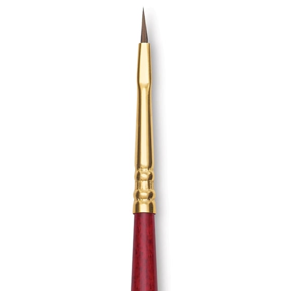 Blick Master Synthetic Kolinsky Brush - Long Handle, Filbert, Size 0