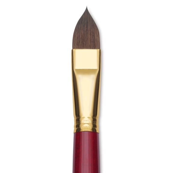 Blick Master Synthetic Kolinsky Brush - Long Handle, Filbert, Size 18