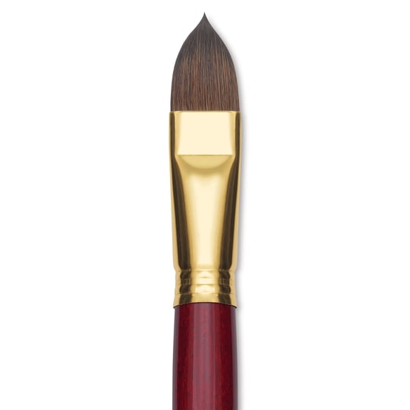 Blick Master Synthetic Kolinsky Brush - Long Handle, Filbert, Size 20