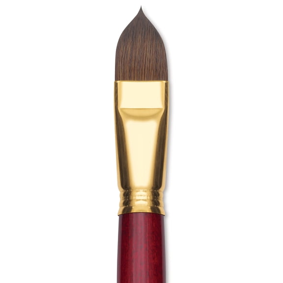 Blick Master Synthetic Kolinsky Brush - Long Handle, Filbert, Size 22