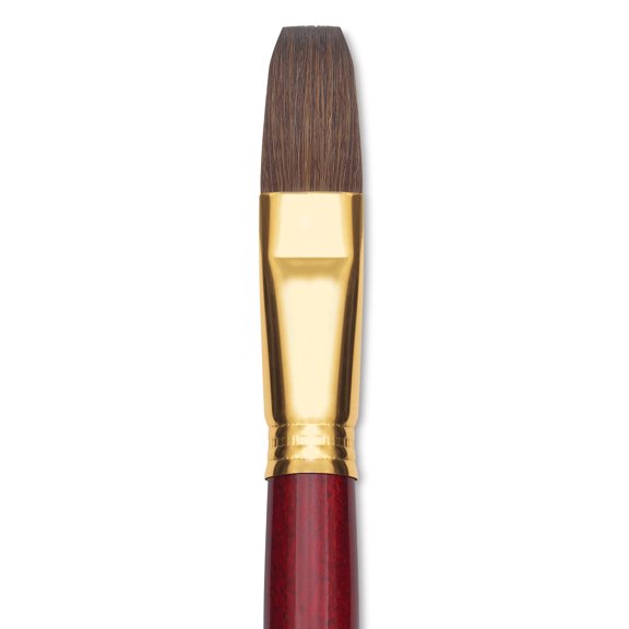 Blick Master Synthetic Kolinsky Brush - Long Handle, Flat, Size 20