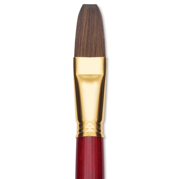 Blick Master Synthetic Kolinsky Brush - Long Handle, Flat, Size 22