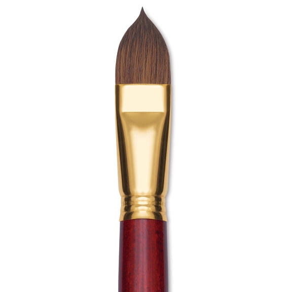 Blick Master Synthetic Kolinsky Brush - Short Handle, Filbert, Size 22