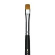 Blick Masterstroke Golden Taklon Brush - Chisel Blender, Short Handle, Size 6