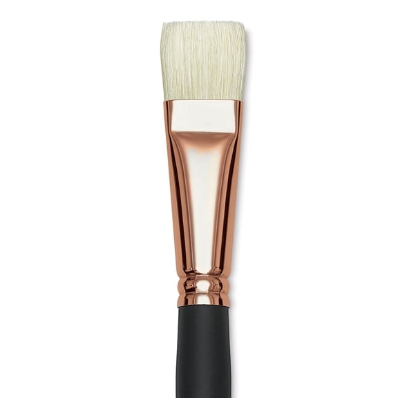 Blick Masterstroke Interlocking Bristle Brush - Bright, Long Handle, Size 12