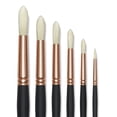 thumbnail image 1 of Blick Masterstroke Interlocking Bristle Brush - Round, Long Handle, Set of 6, 1 of 1