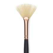 Blick Masterstroke White Bristle Brush - Fan, Long Handle, Size 2