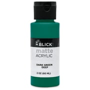 Blick Matte Acrylic - Dark Green Deep, 2 oz bottle