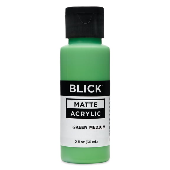 Blick Matte Acrylic - Green Medium, 2 oz bottle
