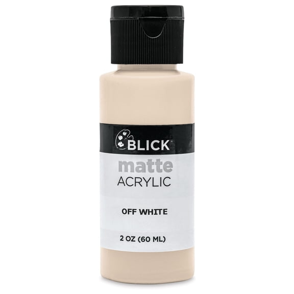Blick Matte Acrylic - Off White, 2 oz bottle
