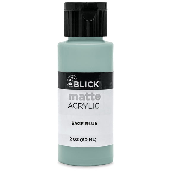 Blick Matte Acrylic - Sage Blue, 2 oz bottle