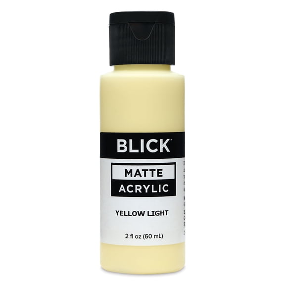 Blick Matte Acrylic - Yellow Light, 2 oz bottle