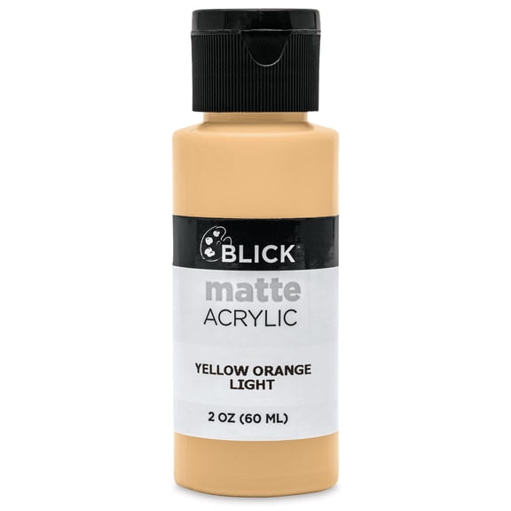 Blick Matte Acrylic - Yellow Orange Light, 2 oz bottle