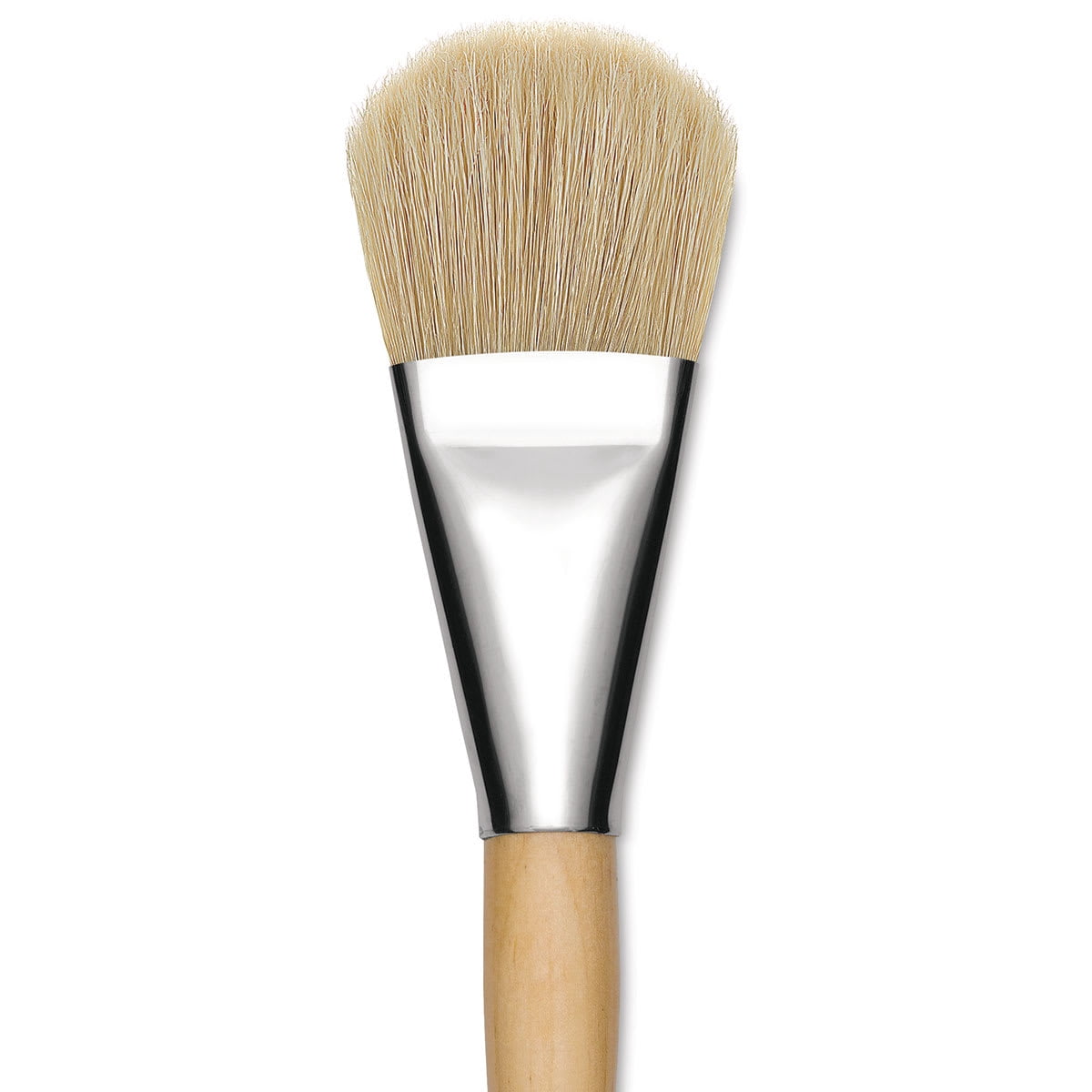 Blick Mega Natural Bristle Brush - Mega Filbert, Short Handle, Size 50