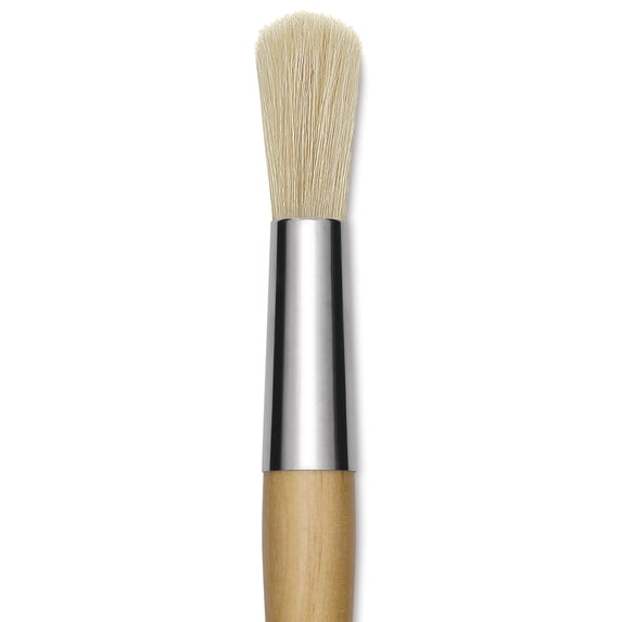 Blick Mega Natural Bristle Brush - Mega Round, Short Handle, Size 40