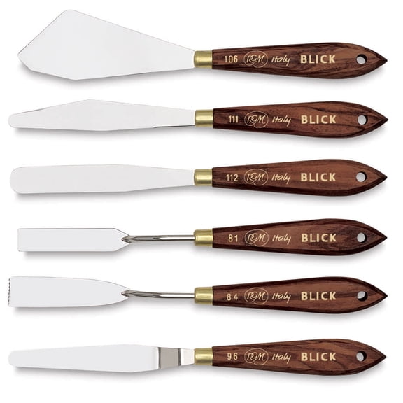 Blick Painting Knife - Large Area and Mixing, Set of 6