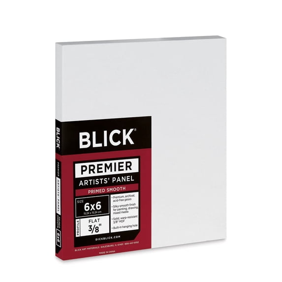 Blick Premier Artists' Panel - Flat, 3/8", 6" x 6"