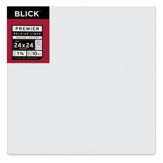 Blick Premier Belgian Linen - 24" x 24", Oil-Primed, 1-3/8" Profile