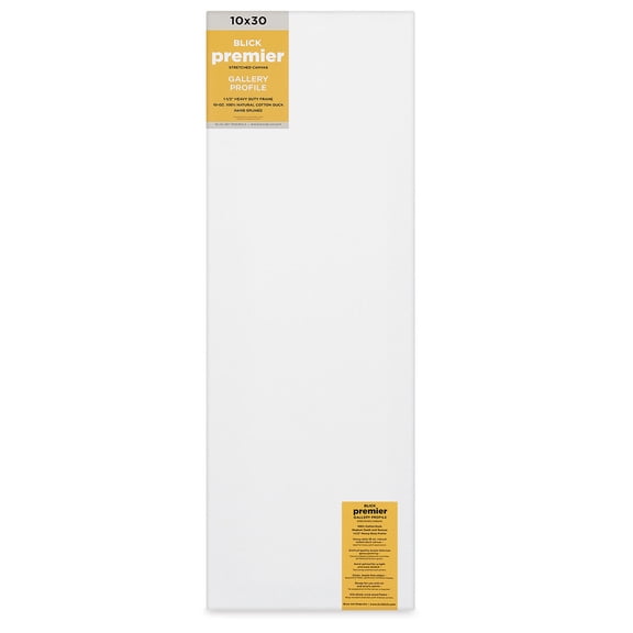 Blick Premier Stretched Cotton Canvas - Gallery Profile, Splined, 10" x 30"
