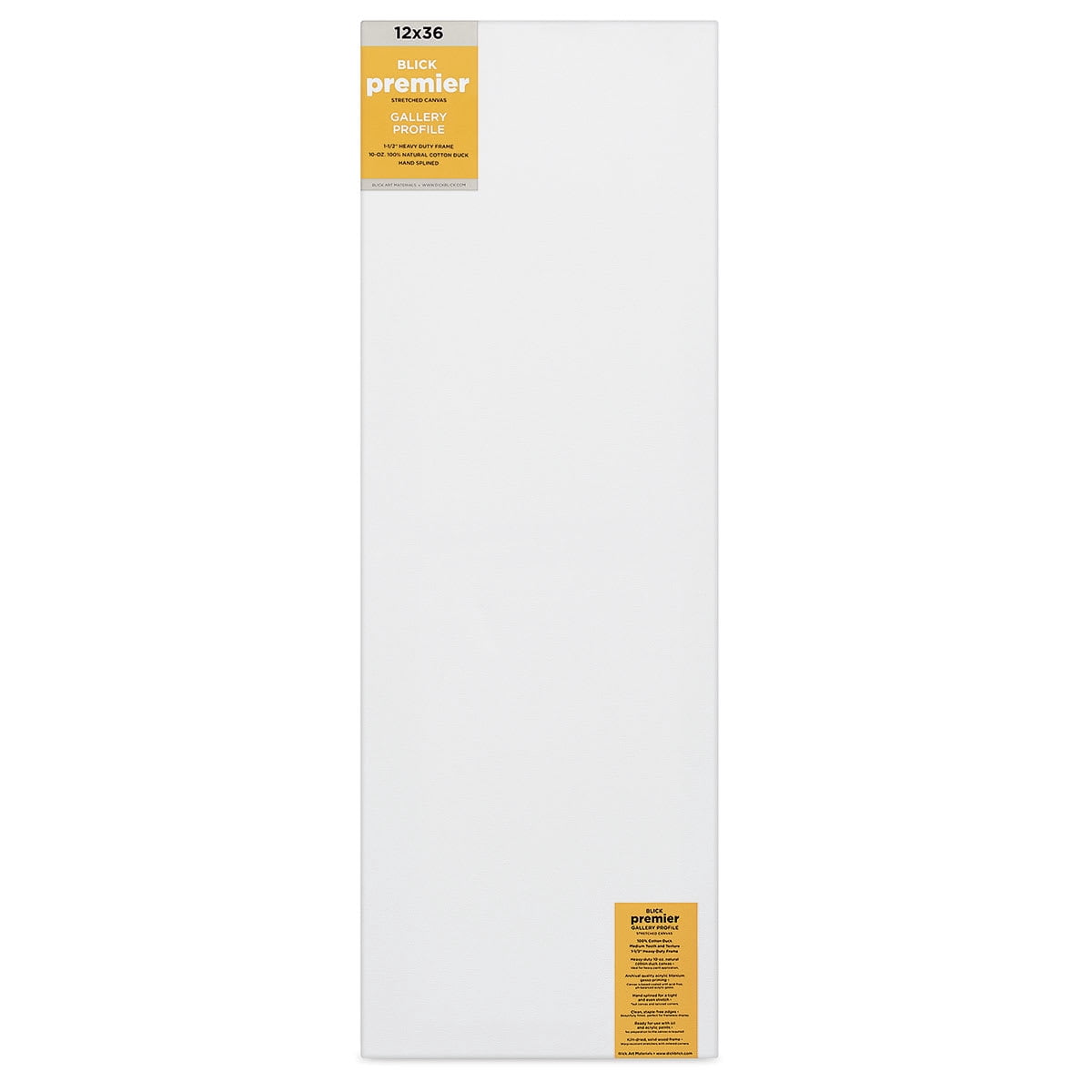 Blick Premier Stretched Cotton Canvas - Gallery Profile, Splined, 12" x 36"